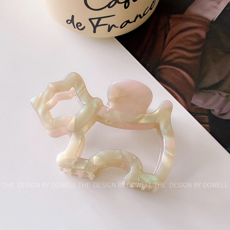 Wholesale Acetic Acid Board Simple Cute Cute Hollow Hairpin Medium Hairpin